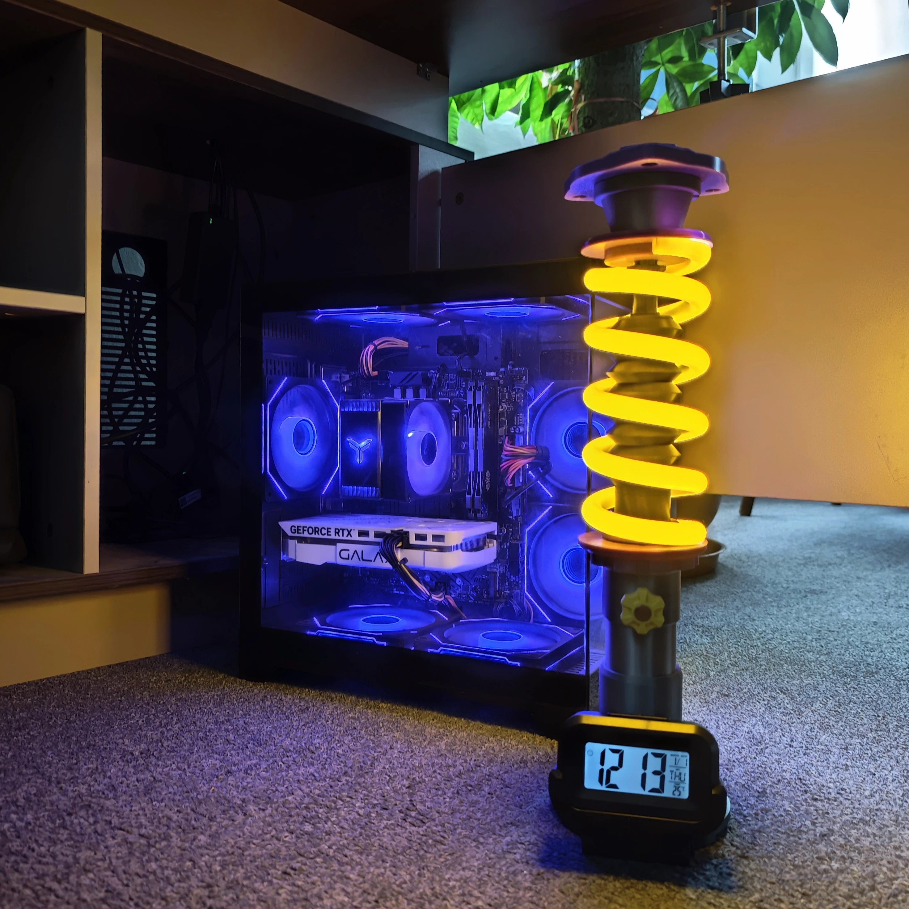 Original Shock Absorbing Spring Lamp coilover Lamp Car Ambient Light Car Decoration Creative Personalized Light E-sports room
