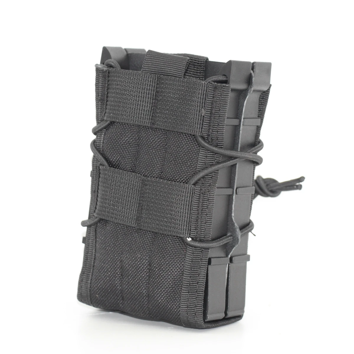كيس تخزين المجلات التكتيكية في الهواء الطلق 5.56 سترة بحزام CS مرنة مزدوجة مع وظيفة تحمل الحمل MOLLE للبندقية والبندقية