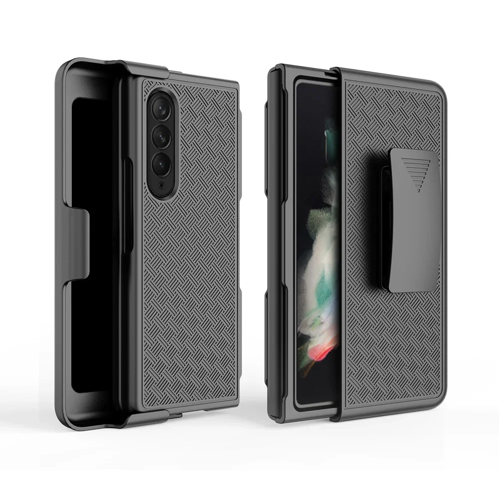 Hard Armor Funda Case for Samsung Galaxy Z Fold 6 5 fold6 Fold4 Fold3 Fold 4 3 Fold5 5G ZFold5 Belt Clip Holster Folding Covers