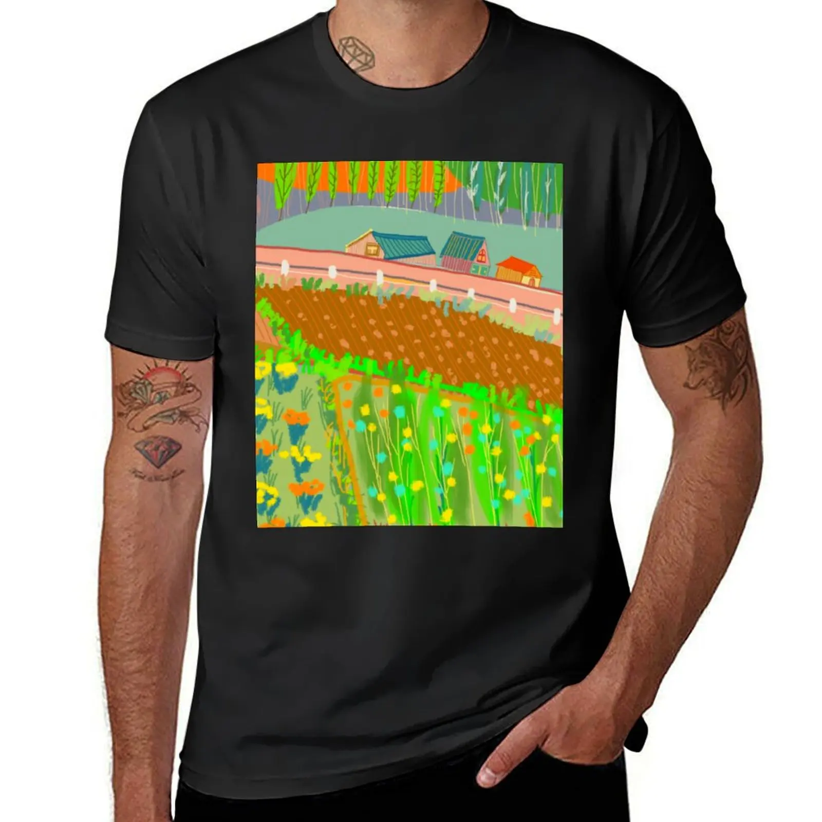 

Rural,country,farm,garden,country,spring,colorful,garden lover,gardener,cottage,path,landscape T-Shirt