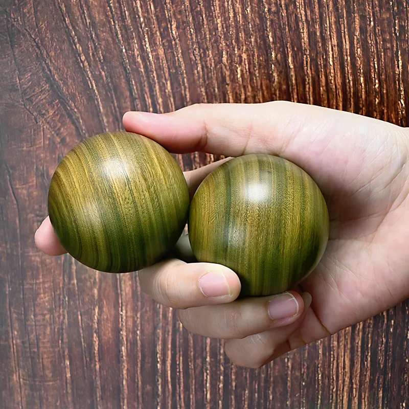 Authentic Argentine Green Sandalwood Hand Ball Health Fitness Red Wood Hand Play Meridian Massage Handheld Piece Relaxation Gift