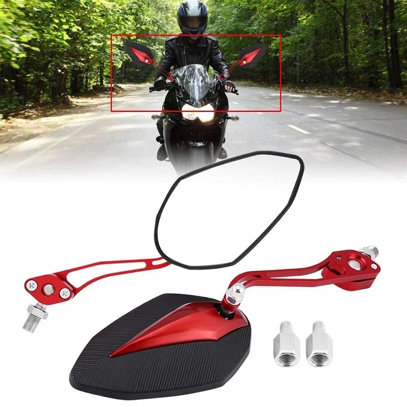 

8/10mm Universal Motorcycle Rearview Mirror Motorbike Scooter Rearview Mirrors For Chopper Cruiser Bobber Handlebar Side Mirrors