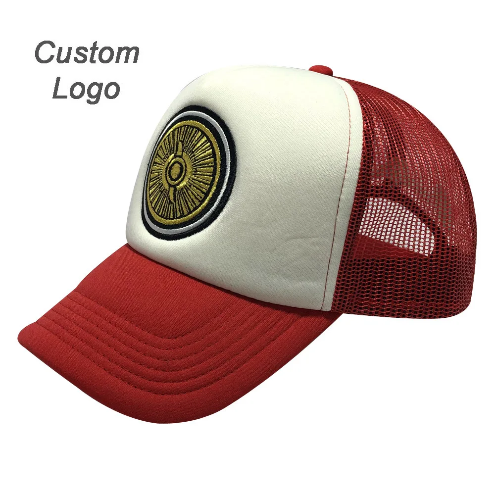 

Custom Cap Mesh Fishnet Sponge Soft Fabric Students Contestant Runner Name Sunny Tennis Sportor Competitor Trucker Sun Hats