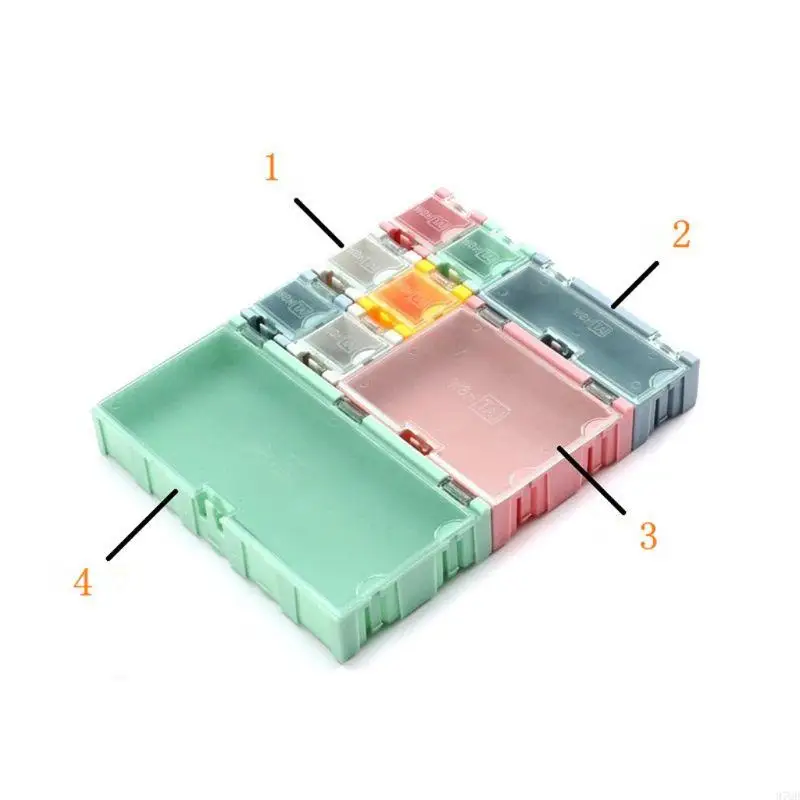 97QD Съемки Storgae Box Diy Electronics Компоненты хранения ящик для хранения Многофункциональный ящик для хранения цвет