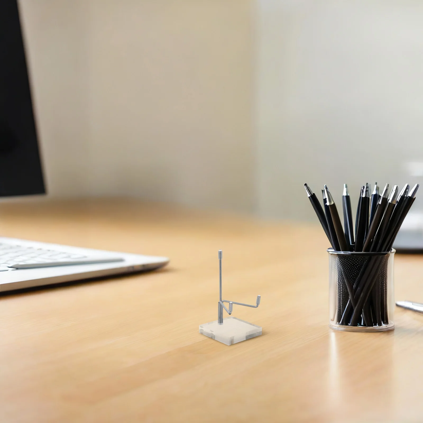 Acrylic Business Holder Transparent Desktop Organizer For Office Desk Silver Multi Card Storage Rack Name Card Display