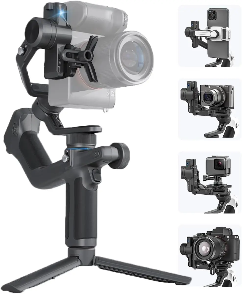 FeiyuTech SCORP Mini-2 All in One 3-Axis Camera Stabilizer,Built-in AI Track Sensor Handheld Gimbal