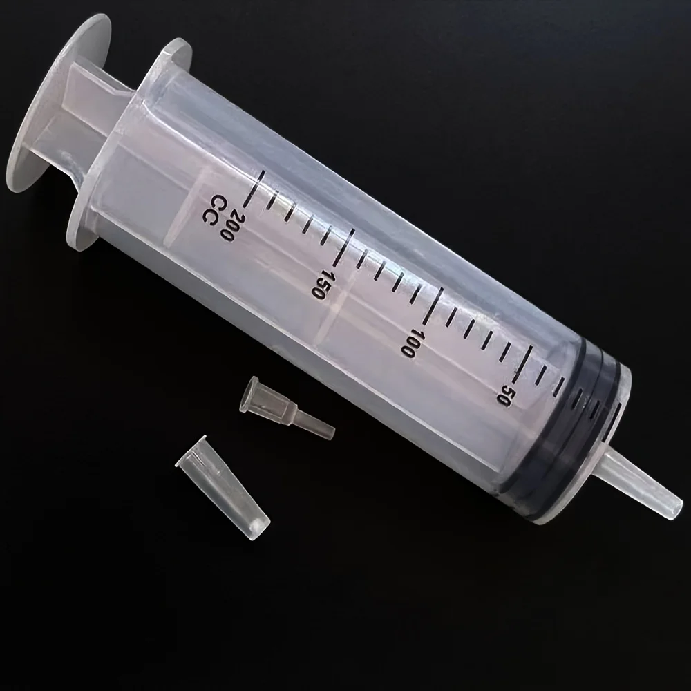 Kunststoffspritze, Erhältlich in den Größen 1000ml, 550ml, 350ml, 200ml, 100ml, 60ml, 20ml, 10ml, Geeignet für Laborabgabe, Klebstoffdosierung, Bewässerung und Veterinärmedizin