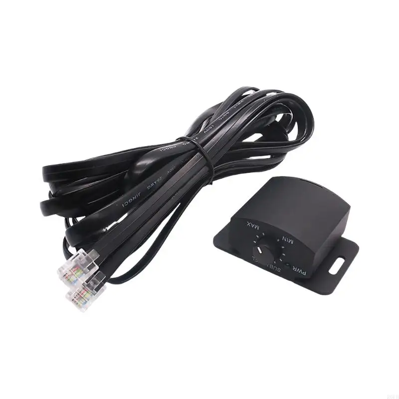 Car Amplifier Bass Volumes Remote Controller with 4M Cable Universal Volumes Control for Easy Install & Adjustable Sound R6FB