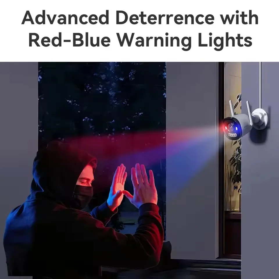 Bullet 2E 5MP 3K Full Color Night Vision Camera WiFi Outdoor IP67 Waterproof Home Security CCTV Human Detect IP Camera