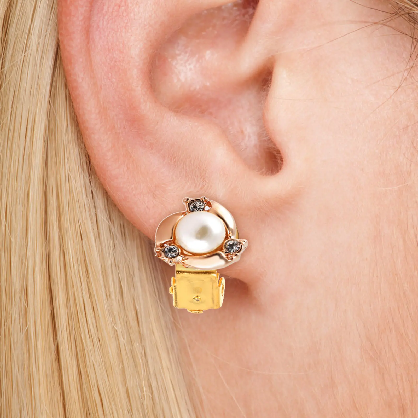 

100Pcs Women Clip Earrings Non Pierced Ear Clips Fashionable Party Jewelry Suitable for Teens Holiday Gift Choice