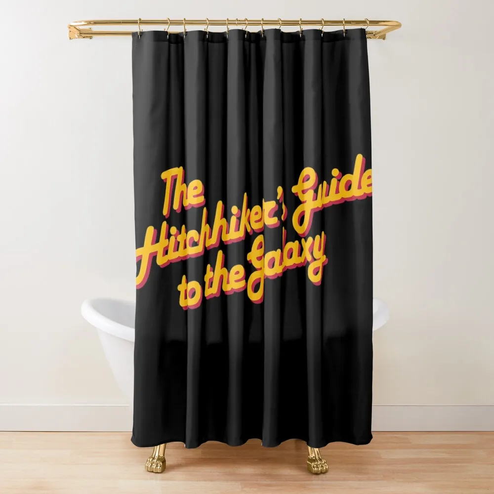 

Hitchhikers Guide Logo Shower Curtain Bathroom Accessories Shower Set For Bathroom Anime Shower Curtain