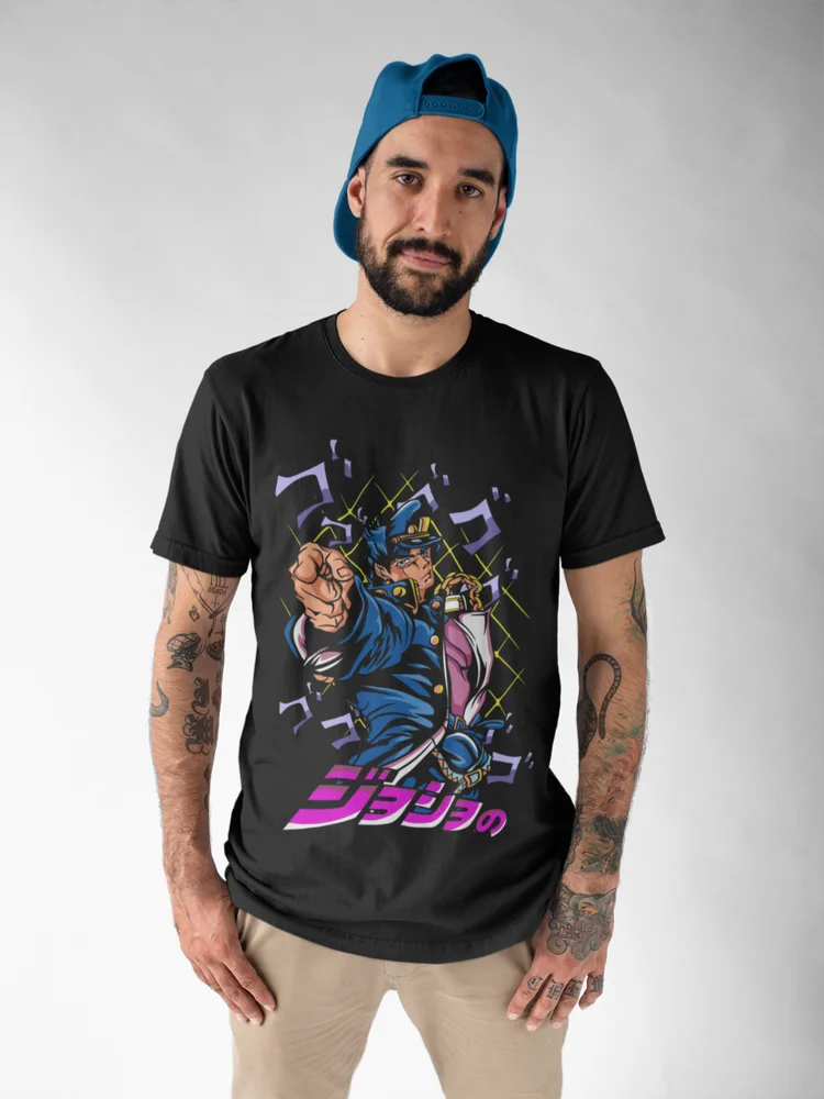 Jotaro Kujo-JoJo's Bizarre T-shirt JoJo's Bizarre Adventure Anime Shirt Soft Tee