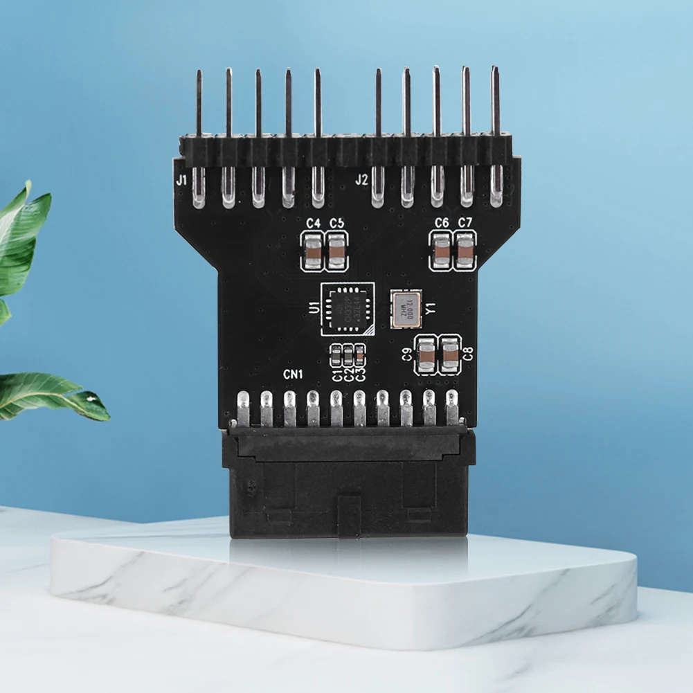 1-10PCS USB 3.0 19PIN Naar USB 2.0 9PIN Interface Header Splitter Moederbord Uitbreidingskaart Interface connectoren voor RGB Lamp Fan