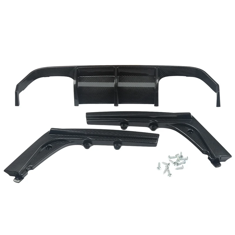 PSM Style Car Rear Bumper Diffuser Spoiler  3 4 Serises F80 M3 F82 F83 M4  Rear Lip 2015 2016 2017 2018 2019 2020