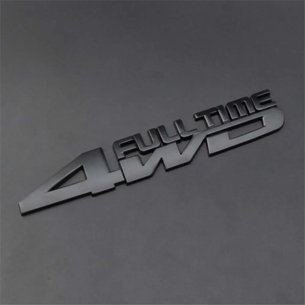 Accessories Zinc alloy Metal Badge Decals Car Side Fender Decal 3D Stereo Car Sticker 4WD Metal Car Sticker Rear Trunk Emblem