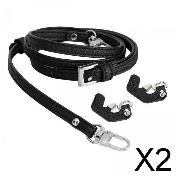 

2x Adjustable Fashion Purse Strap Cross Body Replacement 100cm-120cm for Clutches