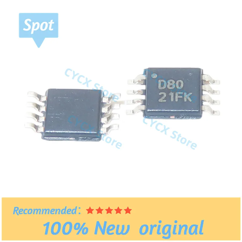 1-5 buah IC D80 IC DAC 16BIT V-OUT 8VSSOP asli baru