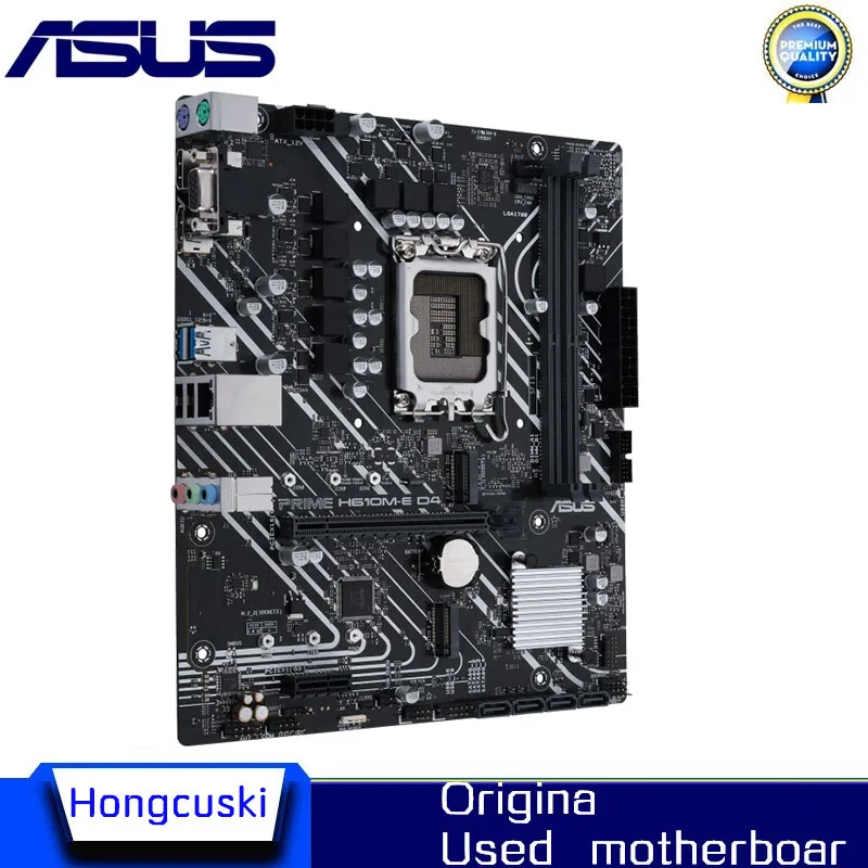 Used For ASUS PRIME H610M-E D4 LGA 1700 DDR4 Motherboard H610M H610 Supports CPU i5 12400f i3 12100f 12700f