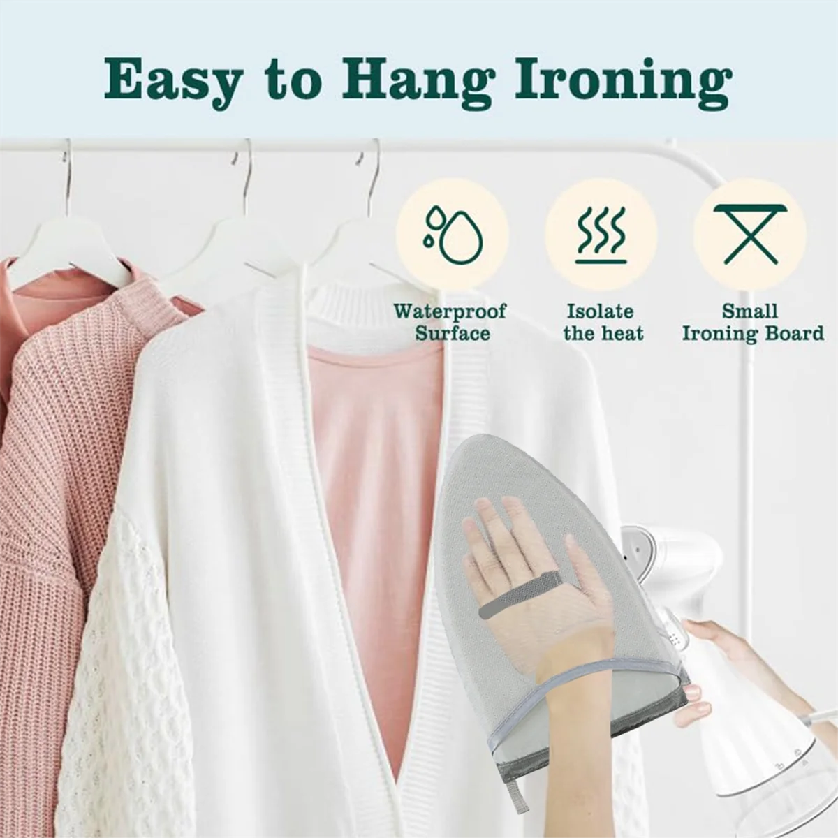 A72P 2 قطعة لوحة الكي المحمولة مقاومة باخرة ميت مع حلقة الإصبع لوحة الكي الصغيرة #3