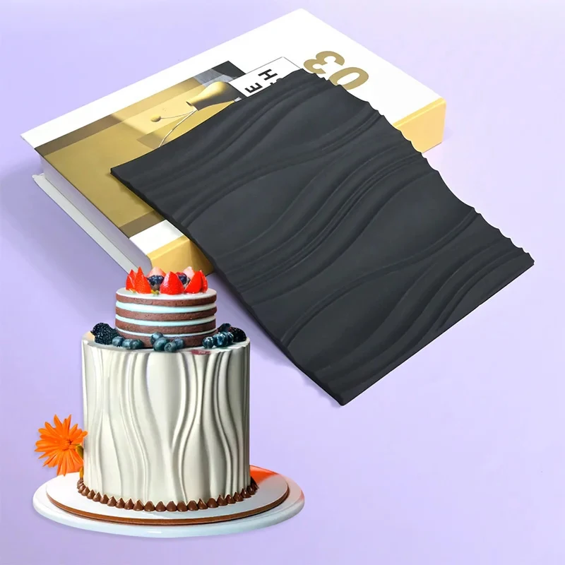 Resuable Cake Texture Silicone Baking Mold Non-stick Pastry Swiss Roll Chocolate Ice Cream Decorative Tools Gadgets Accessories