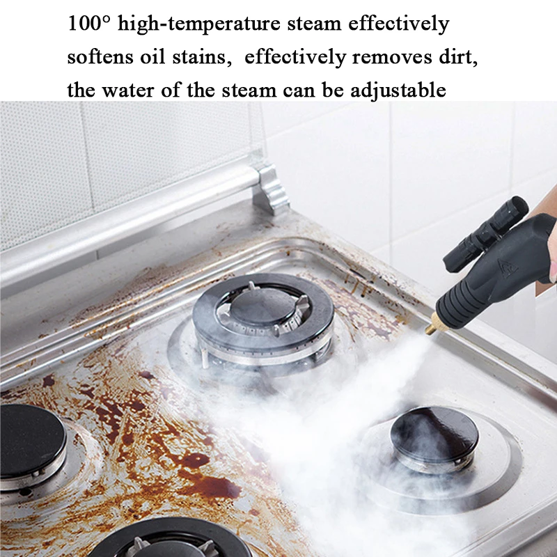 Steam Cleaner 3000W High Pressure Washer Sterilization Kitchen Hood Carpet Cleaning Vaporizer Electric Spray Gun Car Household