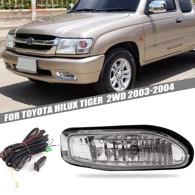 

Комплект галогенных противотуманных фар для переднего бампера автомобиля с проводкой для Toyota Hilux Tiger 2WD 2003-2004