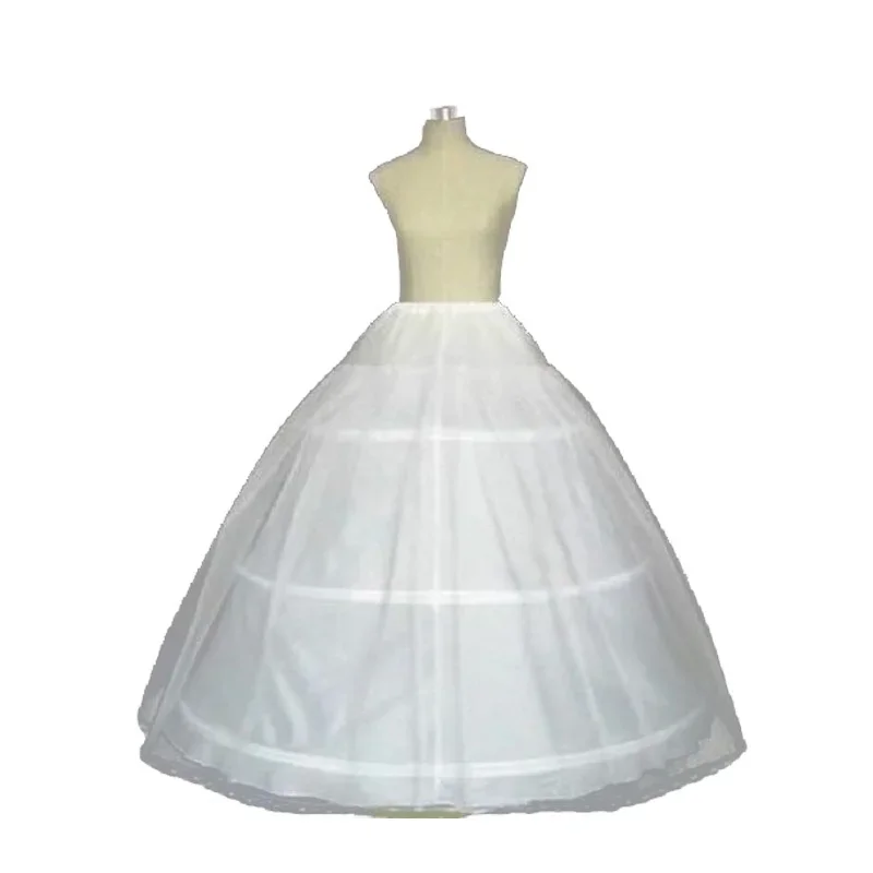 NEUE Heiße Verkauf 3 Hoop Ballkleid Bone Full Krinoline Rock Petticoats Für Hochzeit Kleid Hochzeit Rock Zubehör Slip