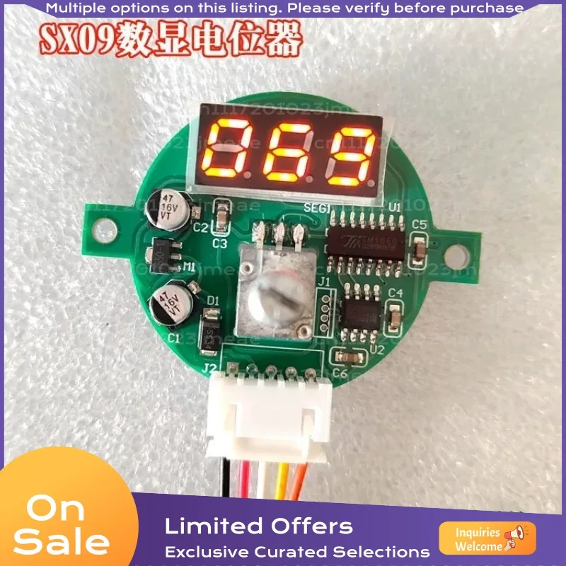 SX09 Digital Display Potentiometer Speed Controller Frequency Adjuster Knob Replacement PLC Expansion Module