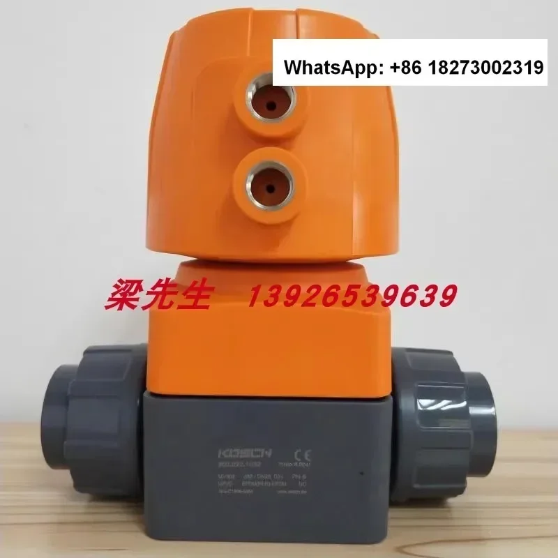 UPVC pneumatic diaphragm valve NC PVC double joint pneumatic diaphragm valve NO EPDM DN32 DN25 DN50