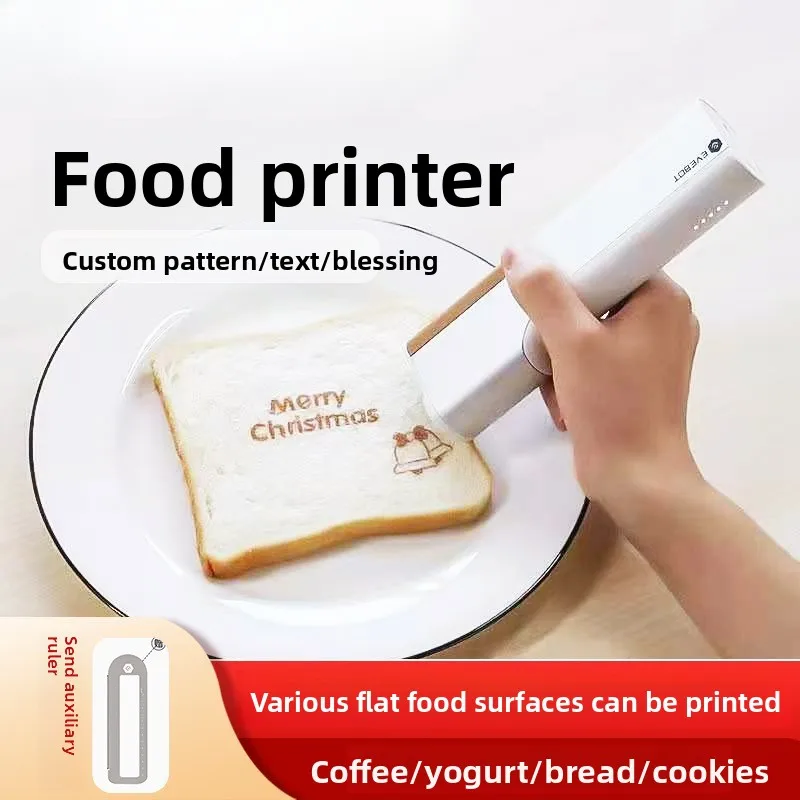 Handheld Coffee Food Printing Pattern Baking Portable Latte Printing