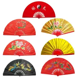 Kung Fu Tai Chi Fan Bambu 33cm High-grade Mão Direita Fã de Desempenho Fãs de Artes Marciais Produtos Wushu 13 polegadas Fãs de Artes Marciais