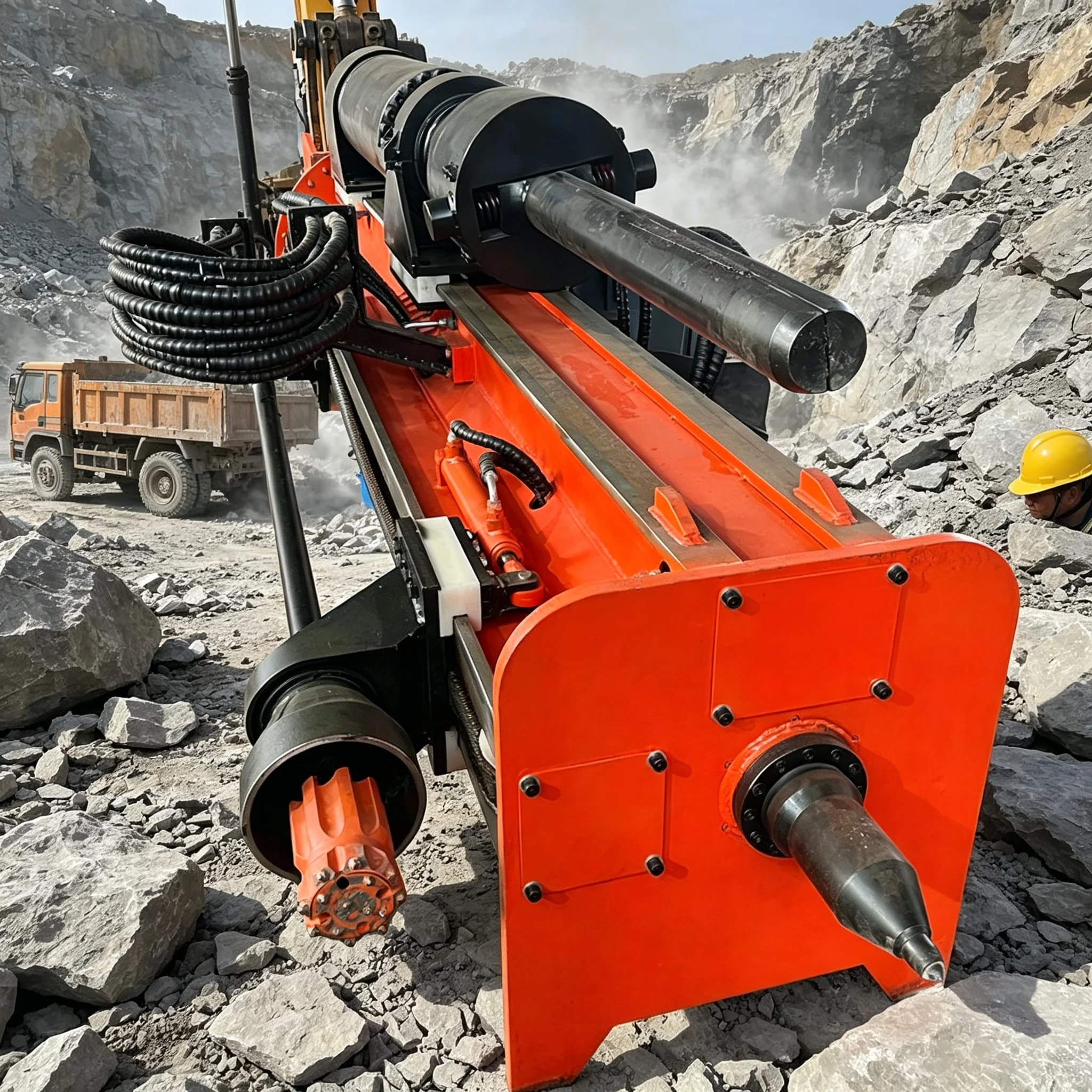 Drilling and Splitting Machine Hydraulic Rock Drill Splitter for Hard Rock Mining Quarry Stone Cracking Customized
