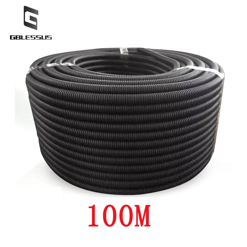 Não-chama-foles Retardadores Nylon dos pp Luva Protetora Mangueira Rosqueada Plástico 100m