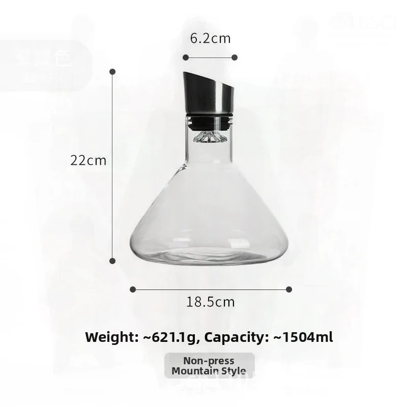 Creative Light Luxury Iceberg Waterfall Decanter Glass Wine Jar Quick Filtration Wine Wine Wine Divider