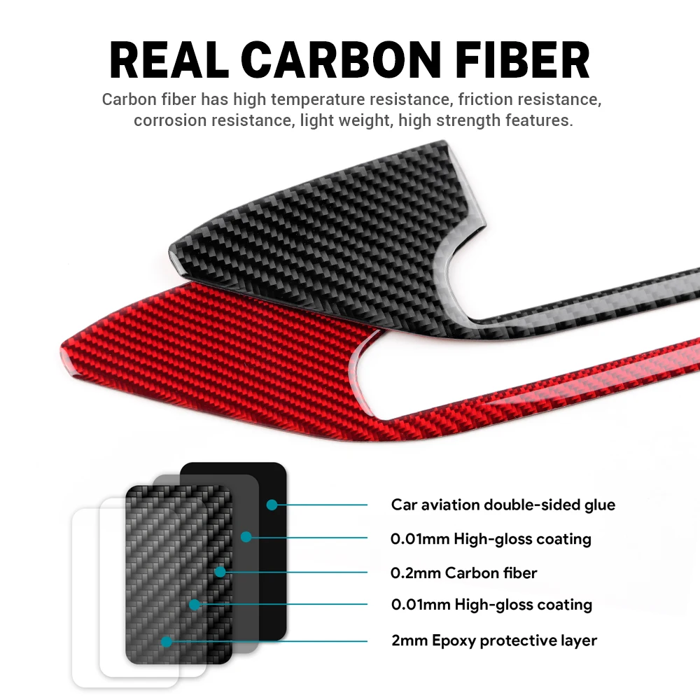Real Soft Carbon Fiber Sticker For Kia Stinger 2019 2020 2021 2022 2023 LHD RHD Car Central Navigation Screen Trim Accessories
