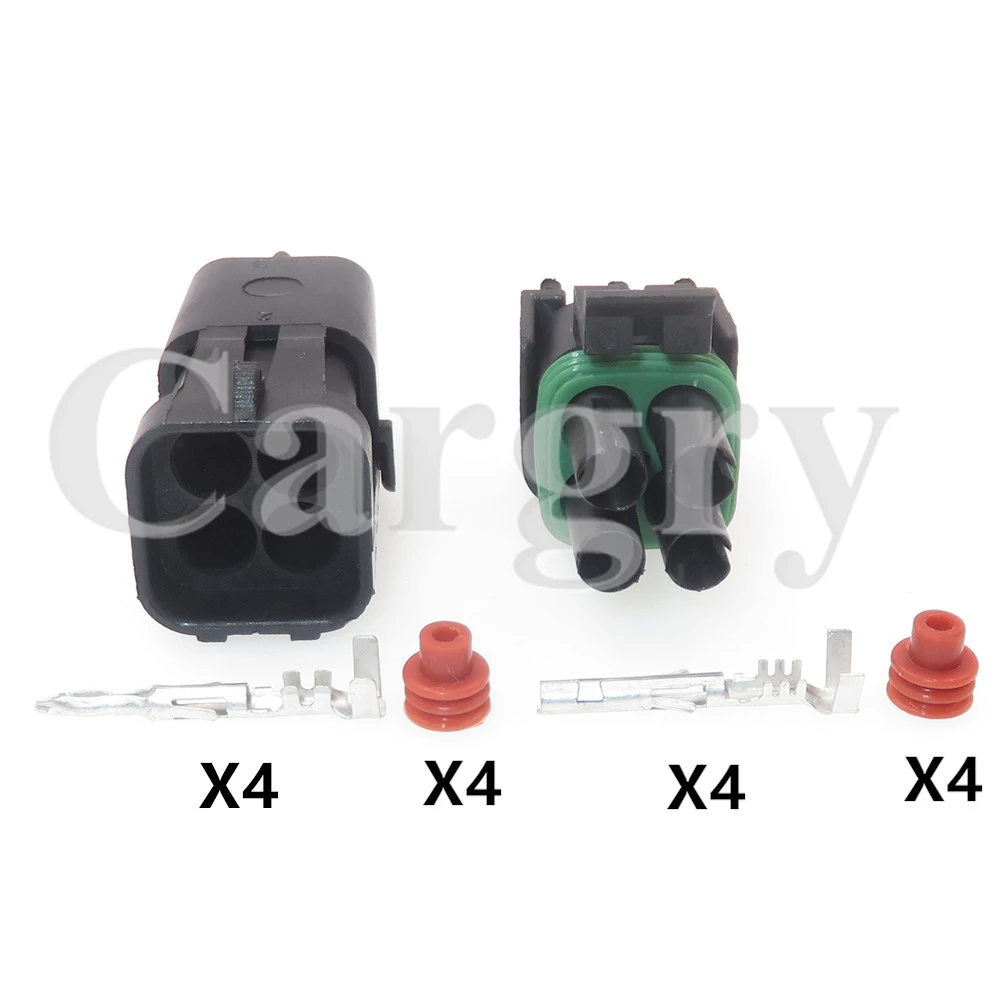 1 Set 4P 12015798 12015024 AC Assembly Automobile Plastic Housing Waterproof Male Female Connector Car Replacement Socket Parts