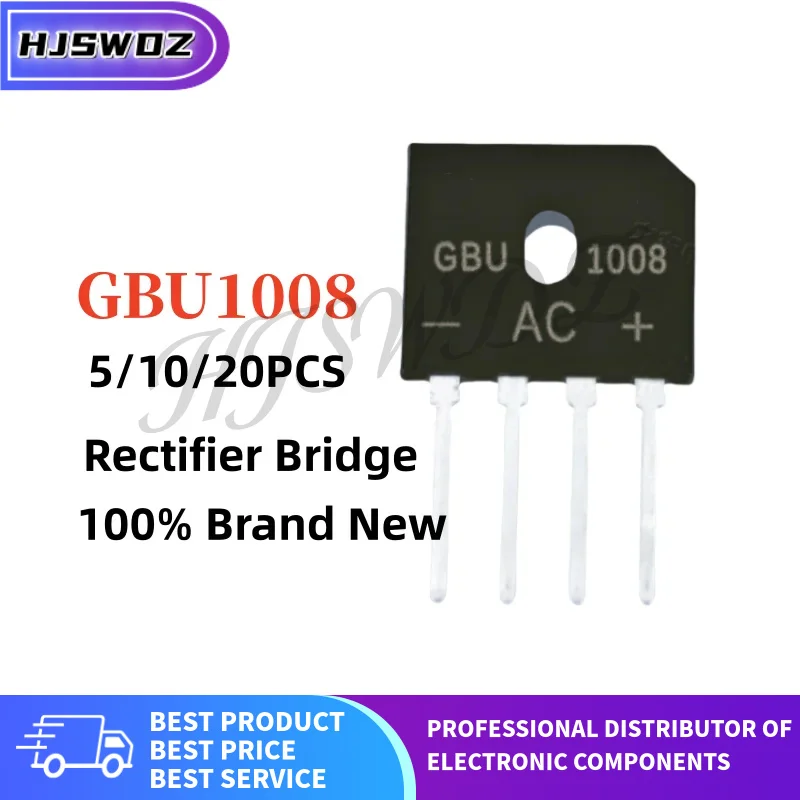 5-20PCS GBU1008 GBU 1008 Rectifier bridge stack Bridge Rectifier Brand New In Stock