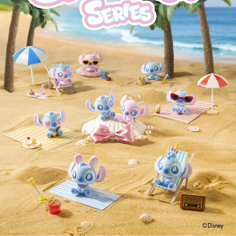 

Genuine Disney Stitch Confession Series Flocking Blind Box Pendant Toy Gift From MINISO Trendy Collectible Toys