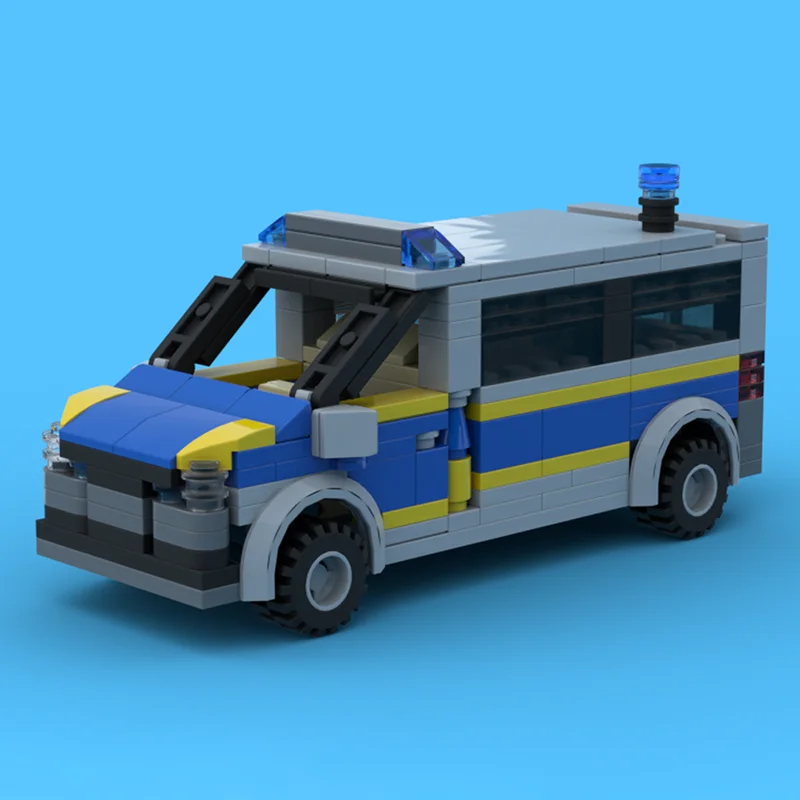 

248pcs MOC Volkswagen Transporter German Police City Model Building Blocks Construction Christmas Gift Toys Education Brick