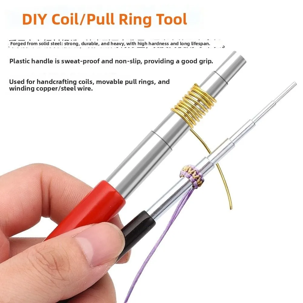 Non-Slip Wire Looping Tool Durable Jump Ring Forming Jewelry Pliers Set Comfort Grip Handle Handmade for 3Pcs/Set