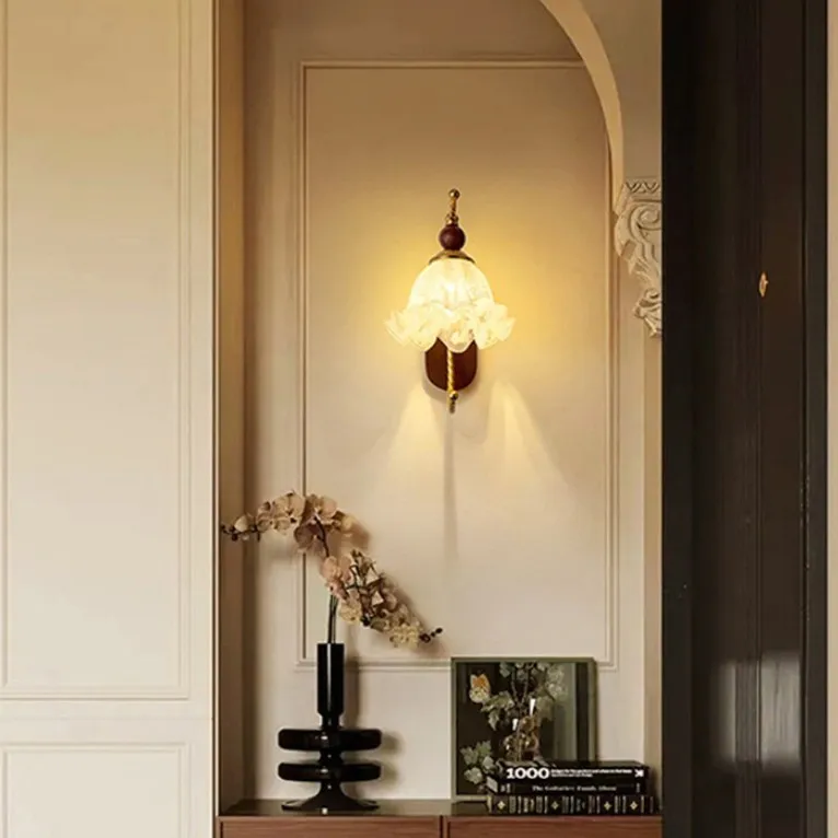 مصباح جداري للرياح من Wabi Sansi، أريكة غرفة المعيشة، حائط الخلفية، مصباح بجانب السرير لغرفة النوم الزجاجية الفاخرة في الريف الأمريكي