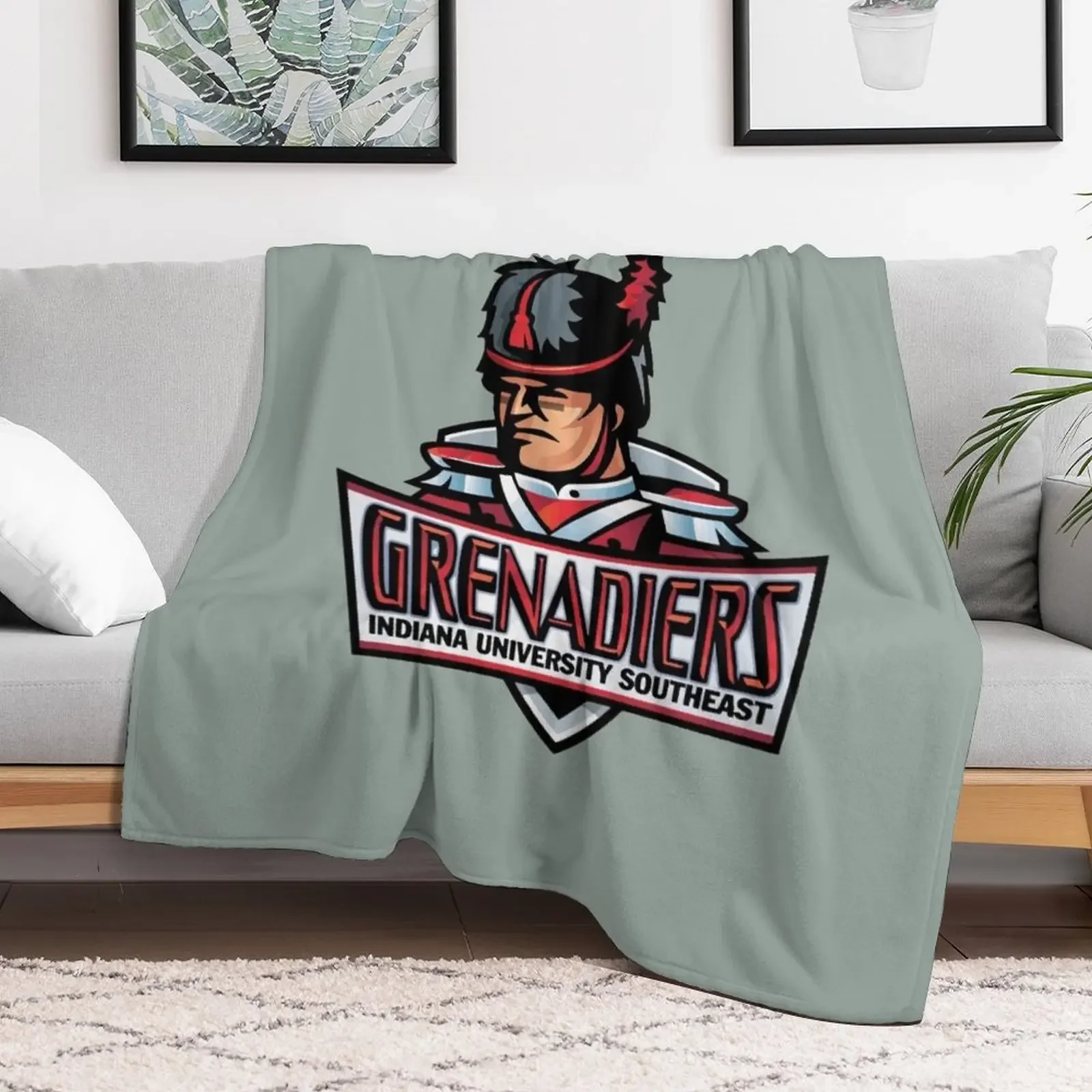 The Grenadier Indiana Throw Blanket Compact Warm Blanket for Car Road Trip