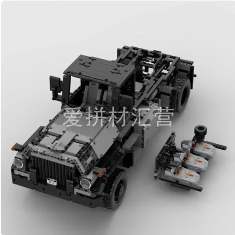 MOC-31430 التكنولوجيا الميكانيكية والعتاد RemoteElectric الجمعية شاحنة علبة التروس بدء بناء كتلة ModelMachineBoyBirthdayToyPresent