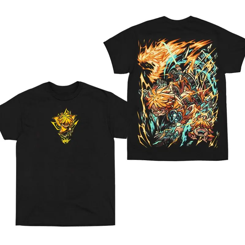 

Demon Slayer Ghost Slayer Blade Short Sleeve T-Shirt Clothes Peripheral Comics Summer Boys and Girls Cotton Charcoal Jiro