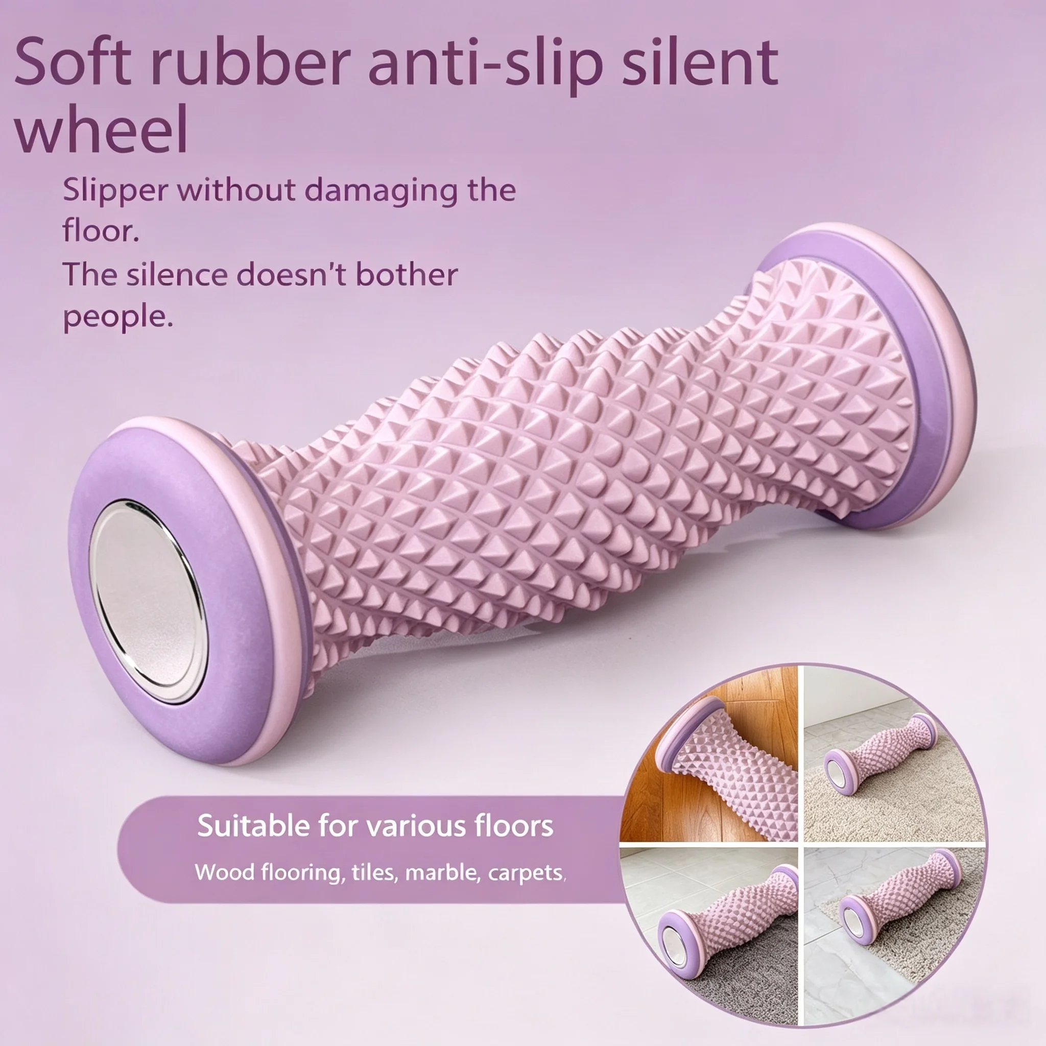 Foot Massage Roller Plantar Fasciitis Relief Acupoint Massager Relieve Heel Pain Muscle Relax Portable Reflexology Tool
