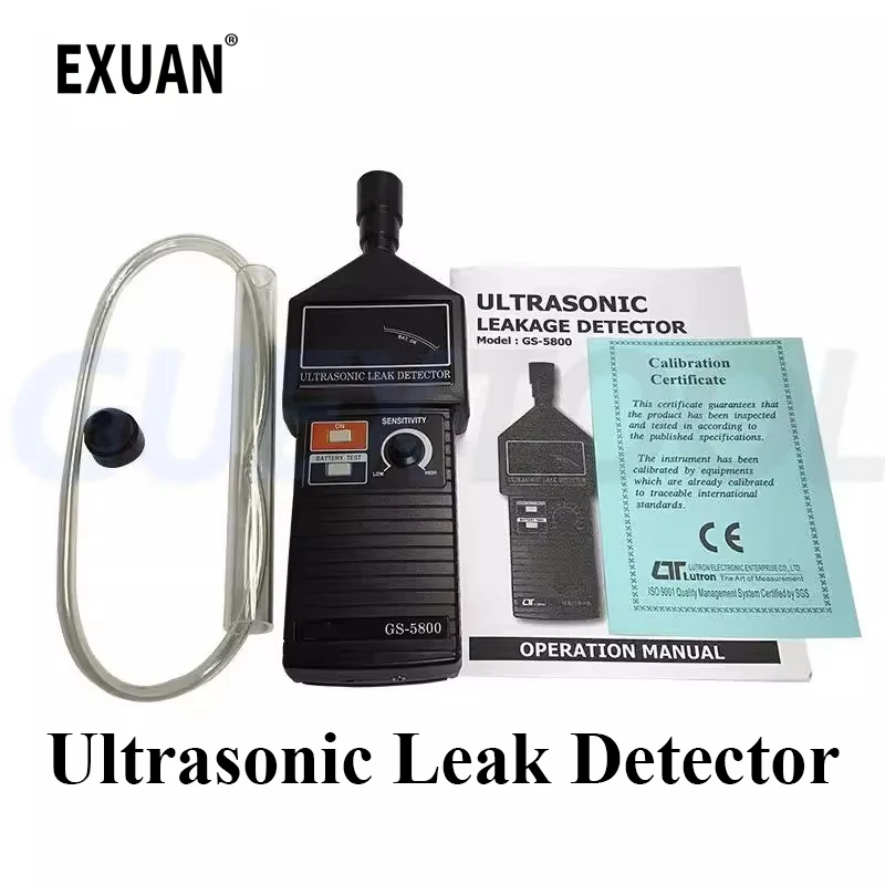 Ultrasonic Leak Detector 20-100KHz Transmitter Reliable Detection Gas Liquid Leakage Monitor Air Gas Leakage Meter