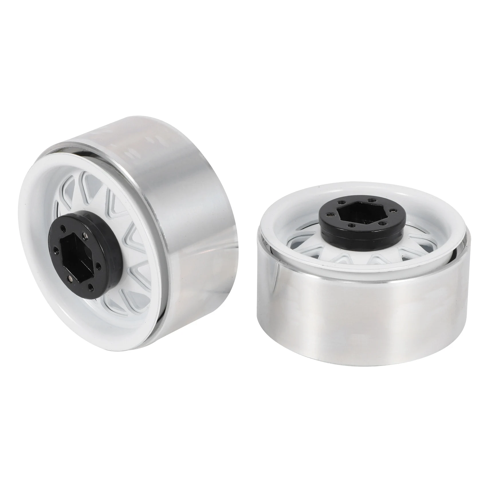 FBIL-4PCS Deep Dish Wagon 1.9 Metal Beadlock Wheel Hub Rim For 1/10 RC Crawler Axial SCX10 90046 Traxxas TRX4 RC4WD D90