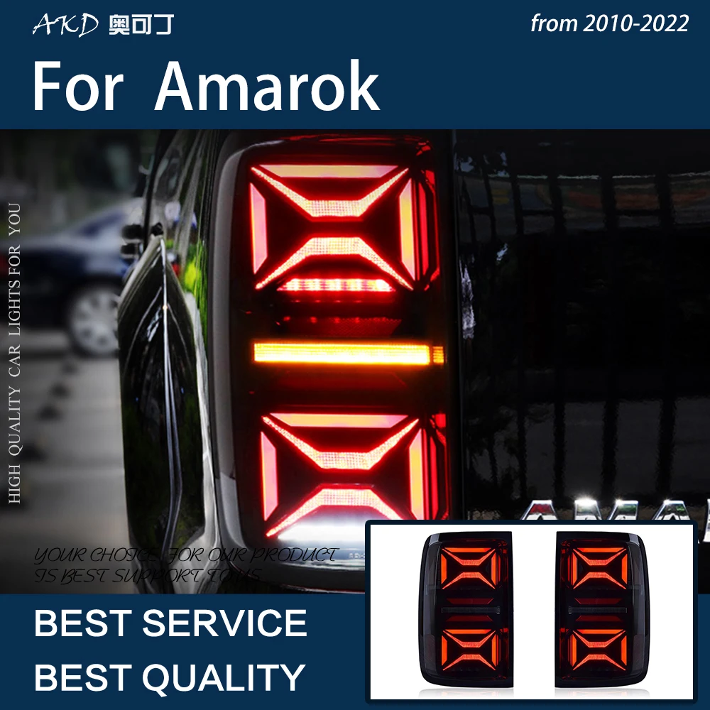 

Car Lights for Amarok 2010-2022 LED Auto Taillights Assembly Upgrade Dynamic Signal Lamp Highlight Hot Sale Tool Accessories