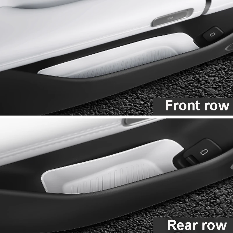 ل Changan Nevo Q07 2025 2026 سيارة باب السيارة فتحة صندوق تخزين وسادة TPE حافة الباب التماس تخزين اكسسوارات الديكور