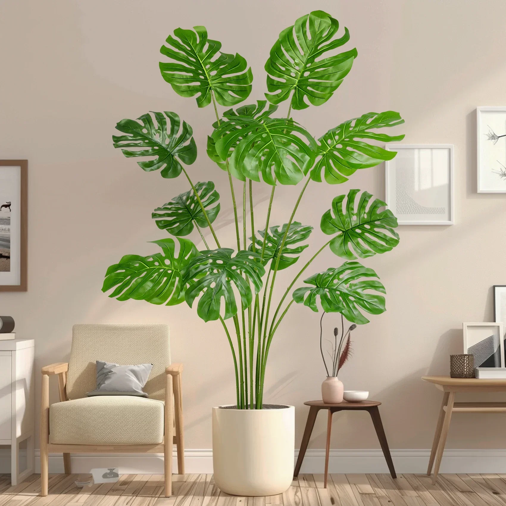 

Simulated plant, turtle-backed bamboo, bionic green plant, fake tree decoration, large potted plant, indoor living room floor-to